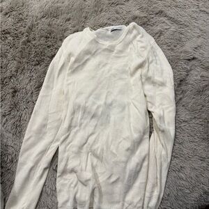 Zara Off-White Knit Sweater